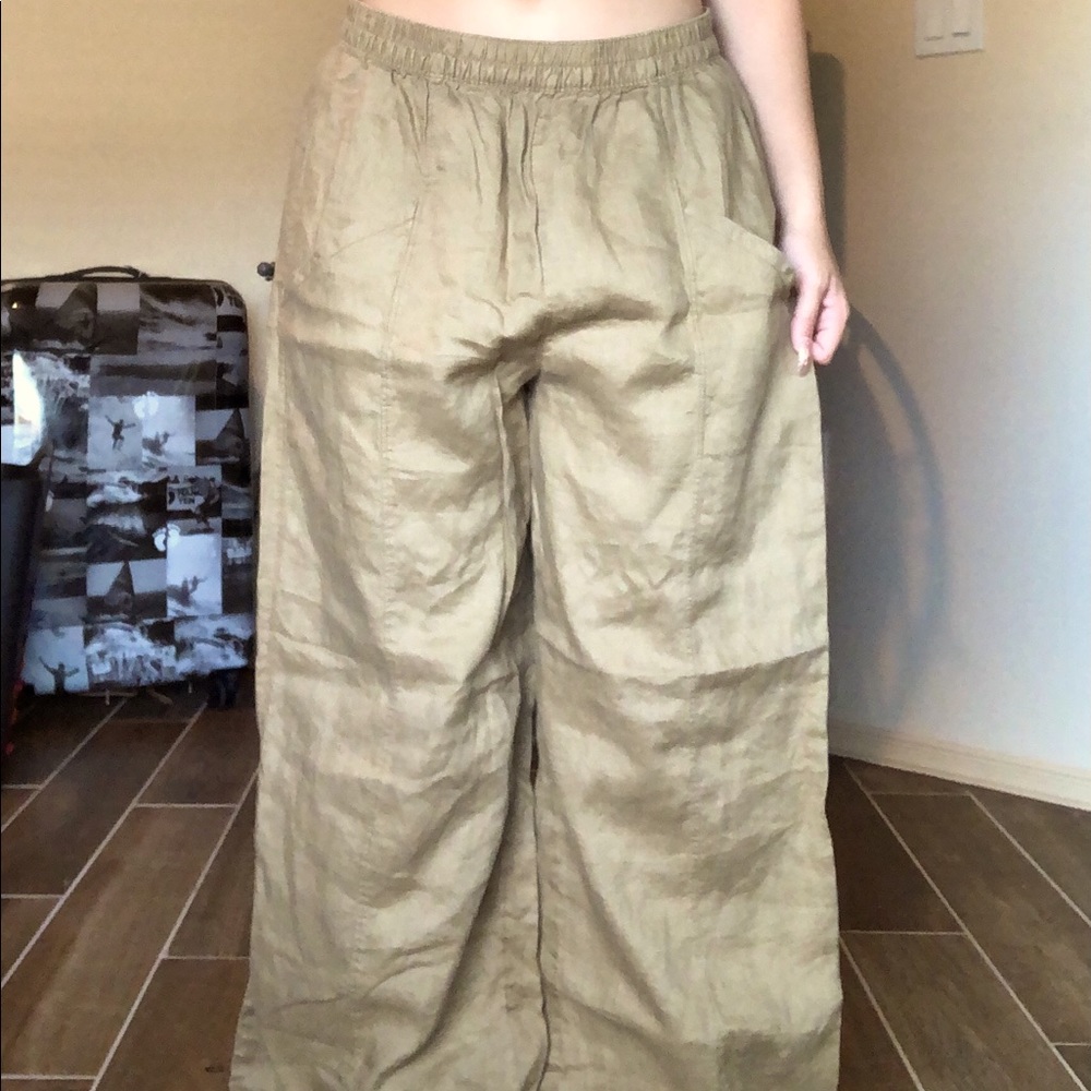 Dark tan light pants Tahaf